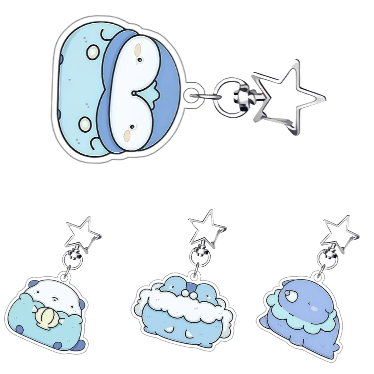 

Кулон-брелок Bokcet Jellicent с мультяшным персонажем Рэй Бу, настраиваемый, из акрила, с дополнительными элементами