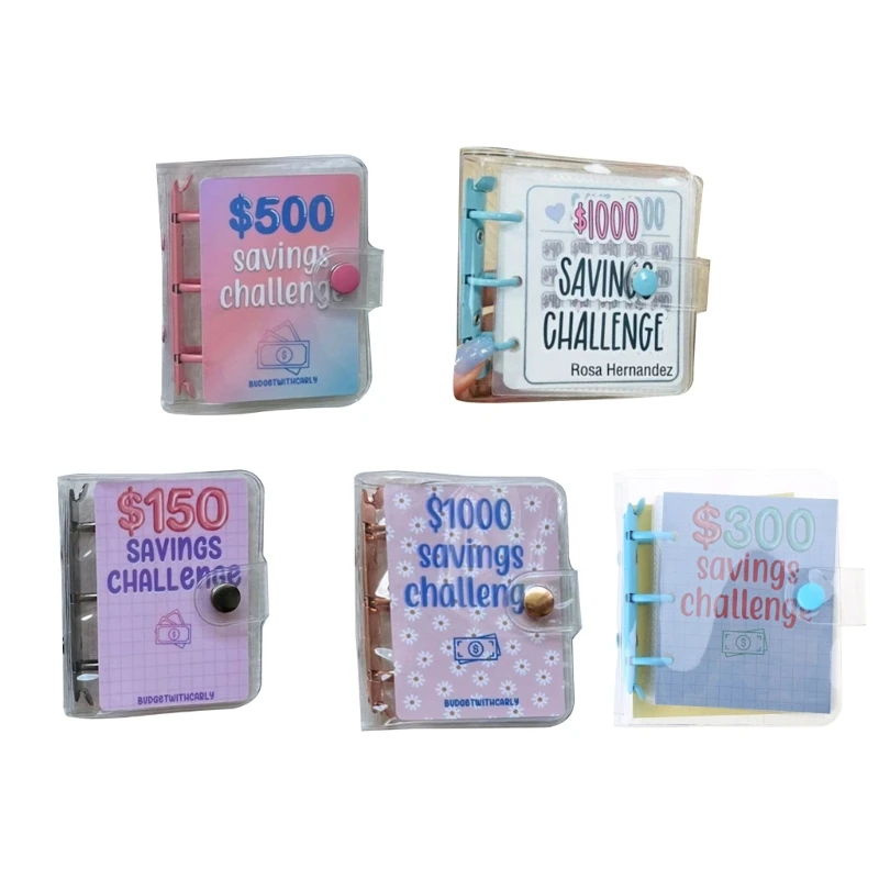 5 Styles 2023 Mini Budget Book Binder Savings Challenge 150 300 1000 Saving Dropsale