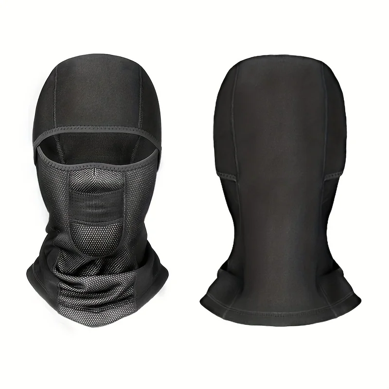 Tactical Fleece Hat and Scarf Set Thermal Head Cover Winter Warm Balaclava Face Mask Sports Cycling Bonnet Neck Protector