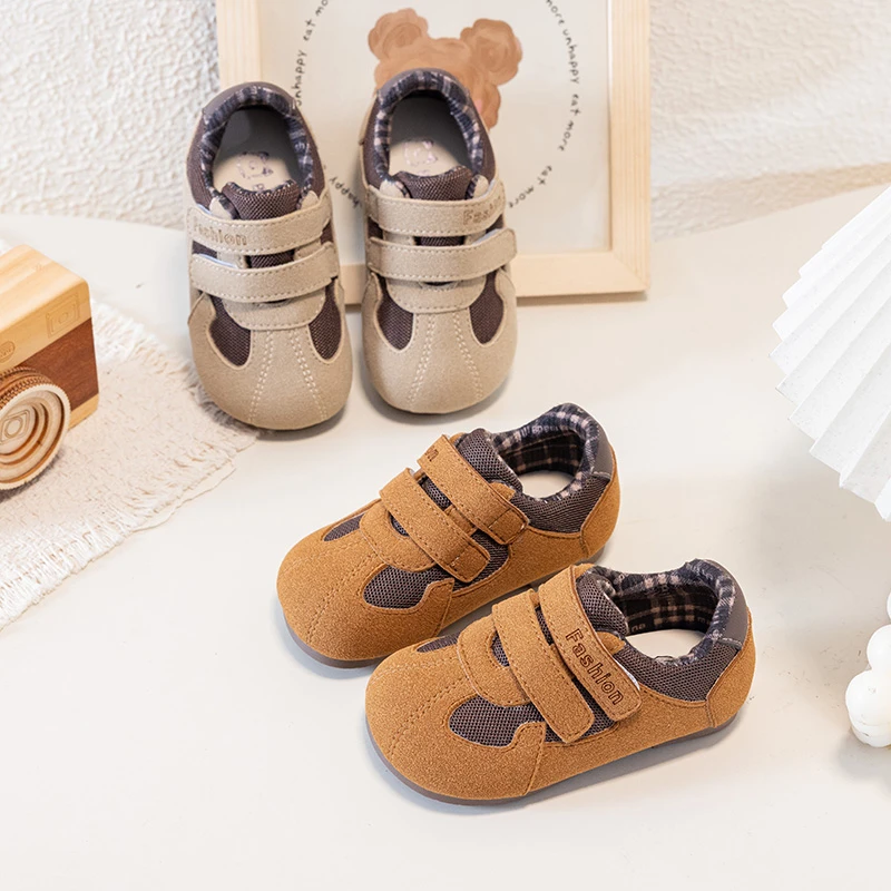 Toddler Boys Girls Casual Sneakers 2026 New Autumn First Walker Walking Shoes Non-slip Comfort Versatile School Outdoor Trainers