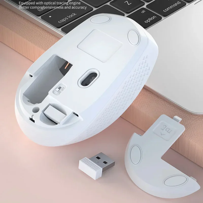 Wireless Mouse Mini Silent 2.4G USB Computer Mouse Optical Mice Noiseless Adjustable 1600 DPI Mouse for Windows Mac Linux