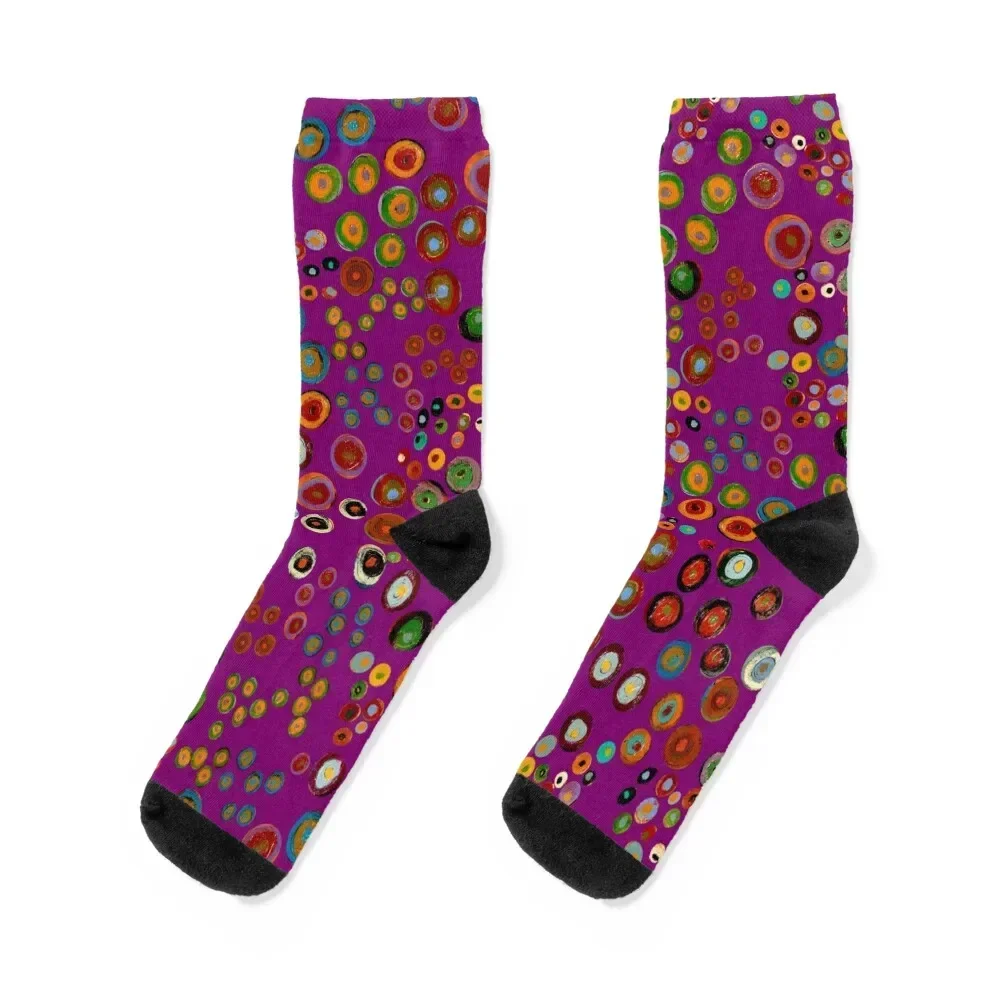 

enCHANTment spirals on fuchsia Socks winter thermal Men's Women Socks Men's