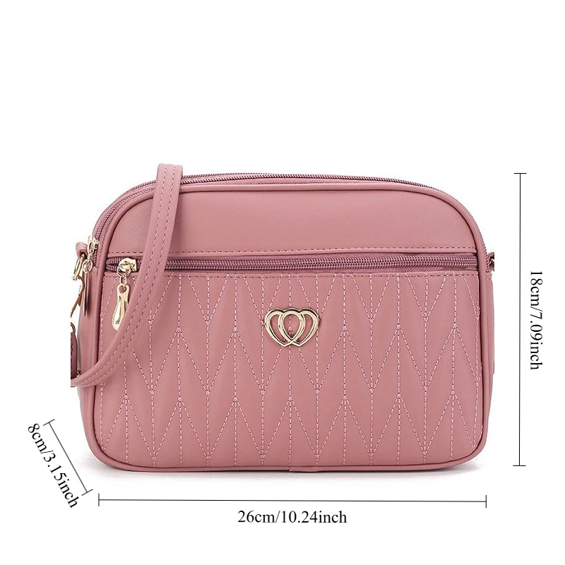 Neue Damenhandtasche im Trendigen Design mit Großer Kapazität, Hochwertige Leder-Umhängetasche, Geldbörse, Modische PU-Schultertasche mit Stilvollem Aussehen – Detail 6