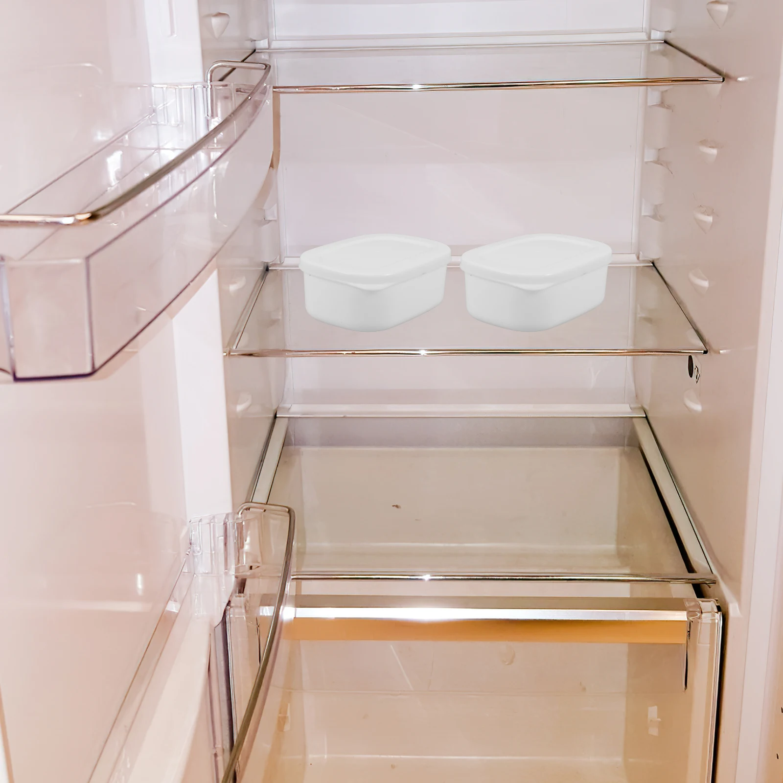 

10pcs Brown Rice Mixed Grain Container Reusable Pp Food Storage Box For Fridge Freezer Multi-Function Household Organizer