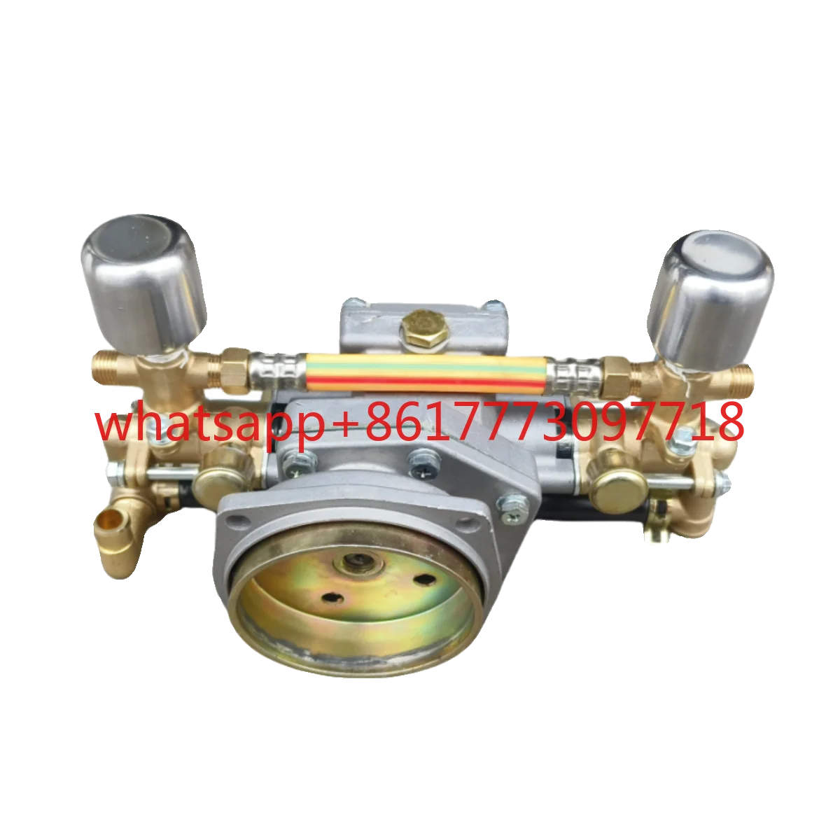 Tondeuse à gazon modifiée médecine piston pompe bouteille d'air moteur pulvérisateur agricole cuivre avec chambre d'air