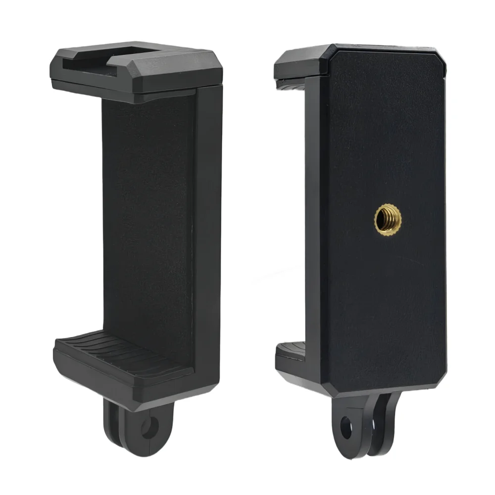 Phone Holder Clip Cold Shoe Mount Bracket Adapter for GoPro Smartphone Iphone Tripod 1/4 Inch Action Camera Accessories