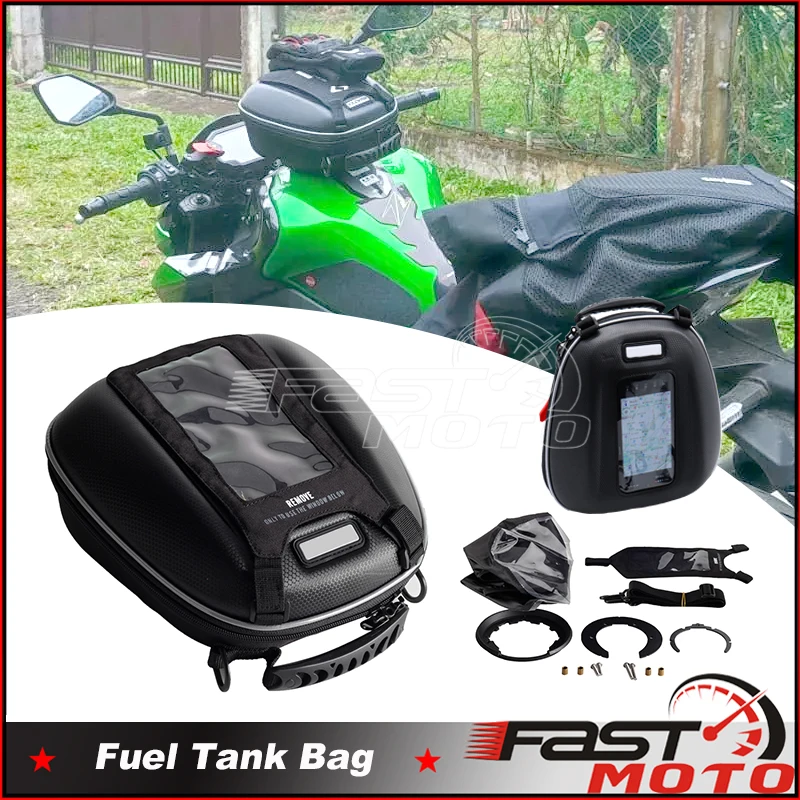 Tank Bag For KAWASAKI EX250R NINJA 250R 2008-2017 NINJA 300 Z 250 13-18 Z300 Z 300 15-18 690 R Luggage Navigation Tanklock Bags