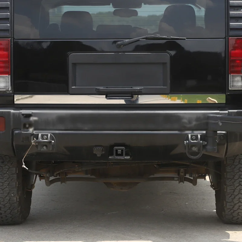 

2Pcs stainless steel silver For 2003-09 Hummer H2 car styling tailgate lower decorative plate sticker car decoration accessories
