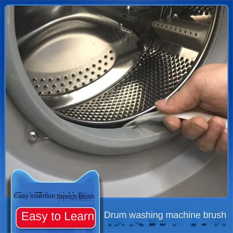 Deep Cleaning Brush for Washing Machine, Extra-long Handle and Sponge Bristles, Perfect for Removing Tough Dirt and Grime image 5