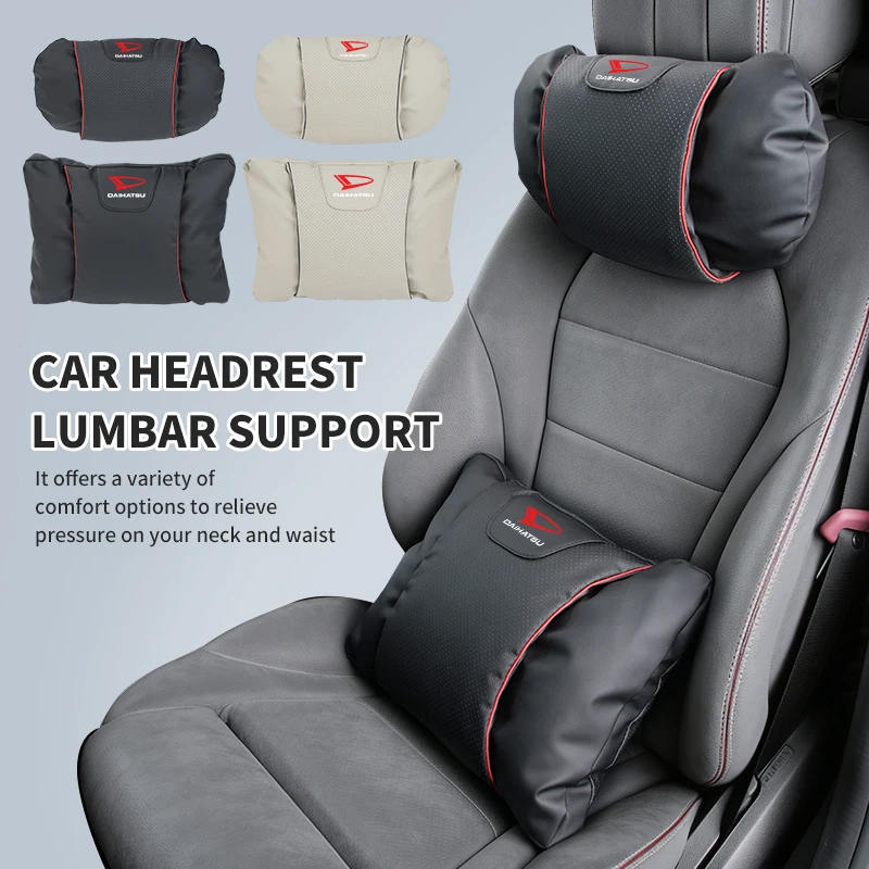 Car Seat Headrest Lumbar Support Neck Pillow Waist Cushion Backrest For Daihatsu Terios Sirion Mira Materia Rocky YRV Feroza Cha