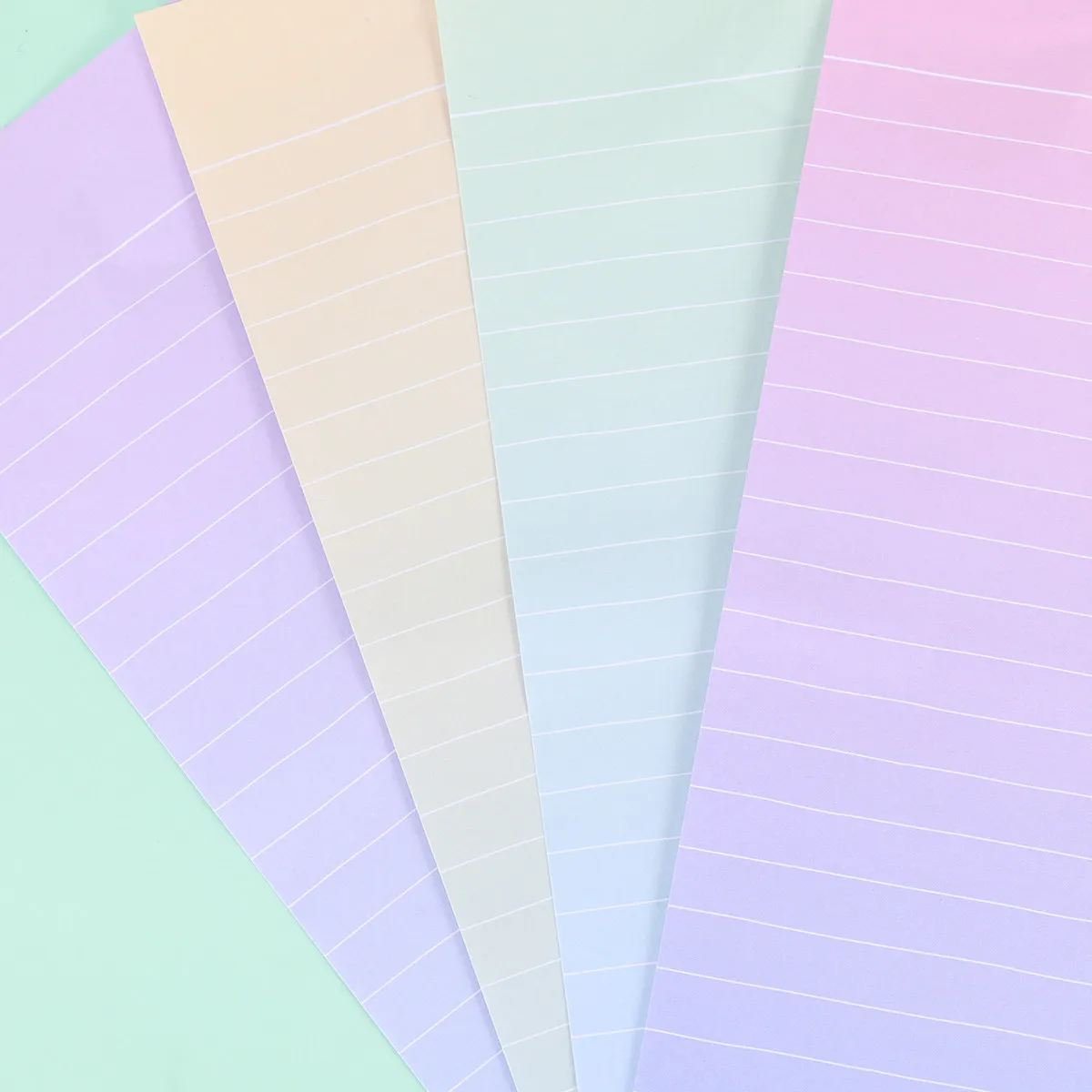 24Pcs Letter Paper and Envelopes Set Creative Gradient Color Writing Stationery Perfect for Daily Letters Invitations Business