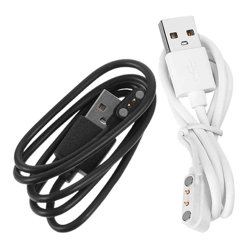 

2pcs Watch Charging Cable 2 Pin Magnetic 2.5-8mm 2.8-9mm Usb Charging Cable White USB Travel Accessories