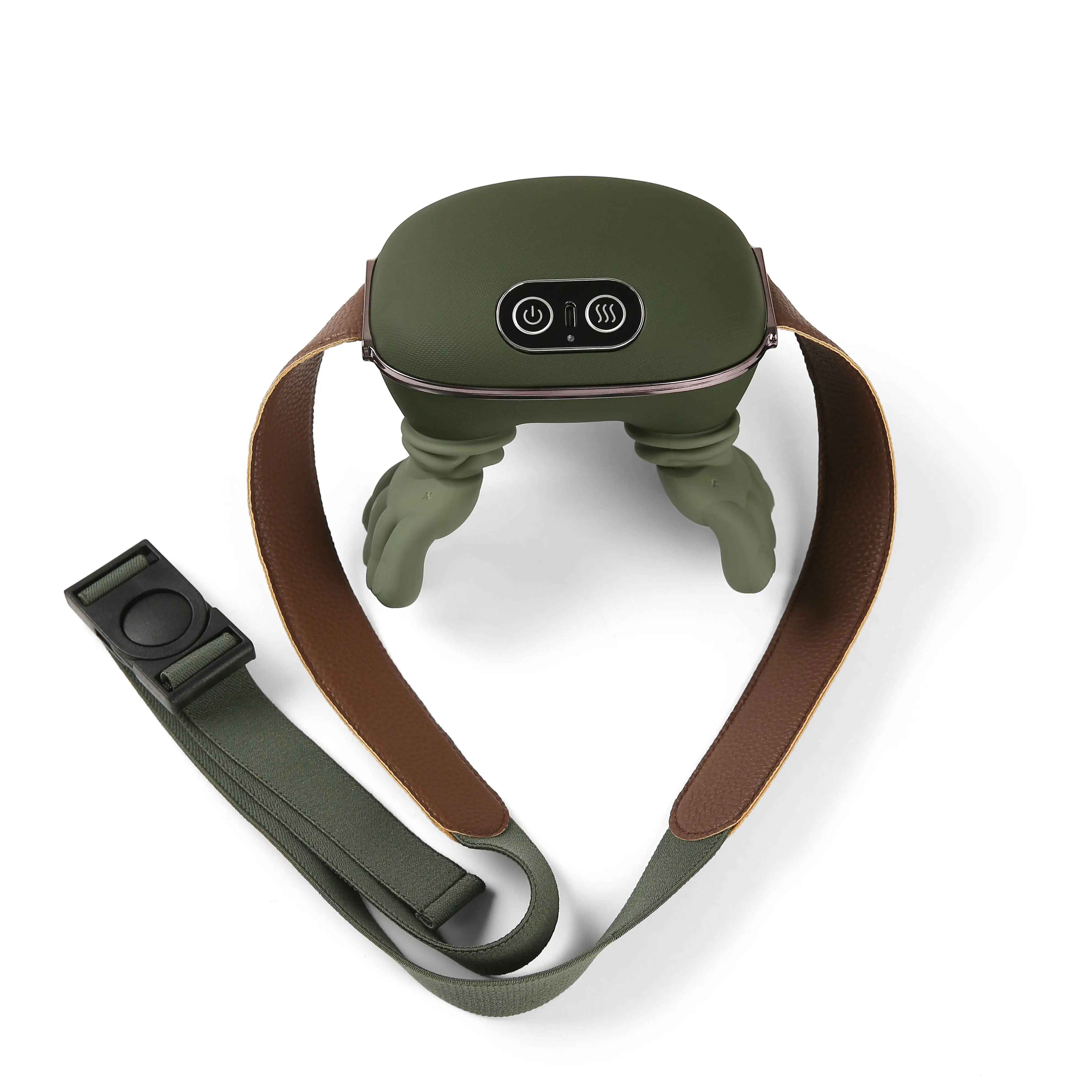 New Shiatsu  Heated Neck Massager Deep Tissue Kneading Infrared Simulated Human Hand Design for Muscle Relax Neck Massager