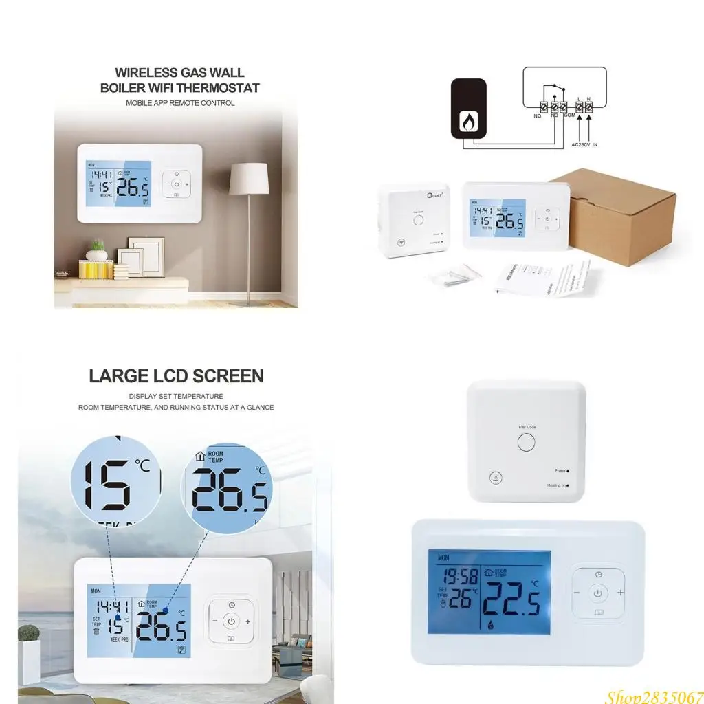 

Wi -Fi Thermostat Electric Ploy Palement Led светодиодный управление цифровым температурой 831F