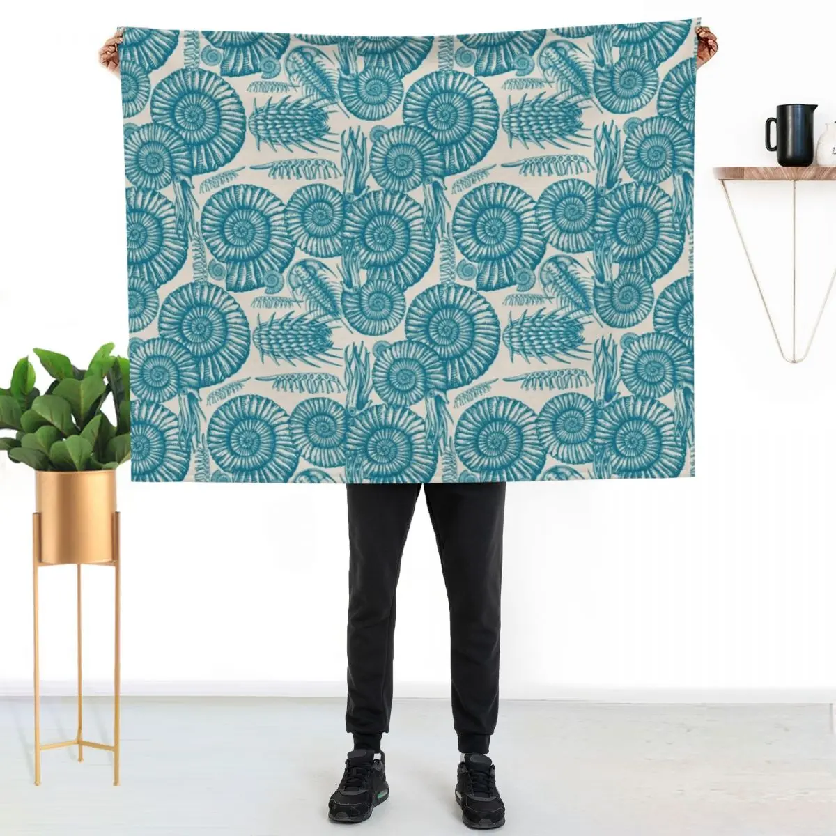 

ANCIENT SEA Throw Blanket Stylish Warm Blanket for Living Room Bedroom