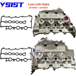 Aluminum LEFT&RIGHT INLET MANIFOLD COVER for RANGE ROVER SPORT 3.0 DIESEL DISCOVERY 4, JAGUAR XF & XJ LR057379 LR057380