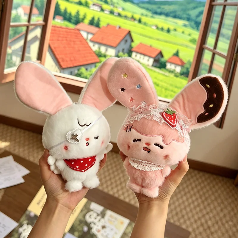 Five Types Greedy Rabbit Plush Toys Creative Cartoon Anime Figure Doll Accompany Peripheral Kids Girls Pendants Birthday Gifts