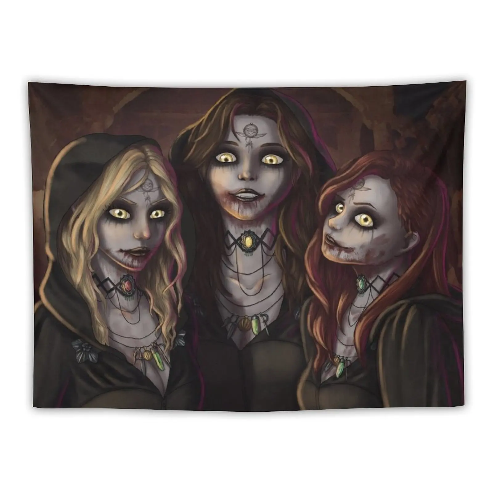 

Dimitrescu Daughters Tapestry Home Decor Aesthetic Hanging Wall Wall Mural Wall Hangings Decoration Tapestry