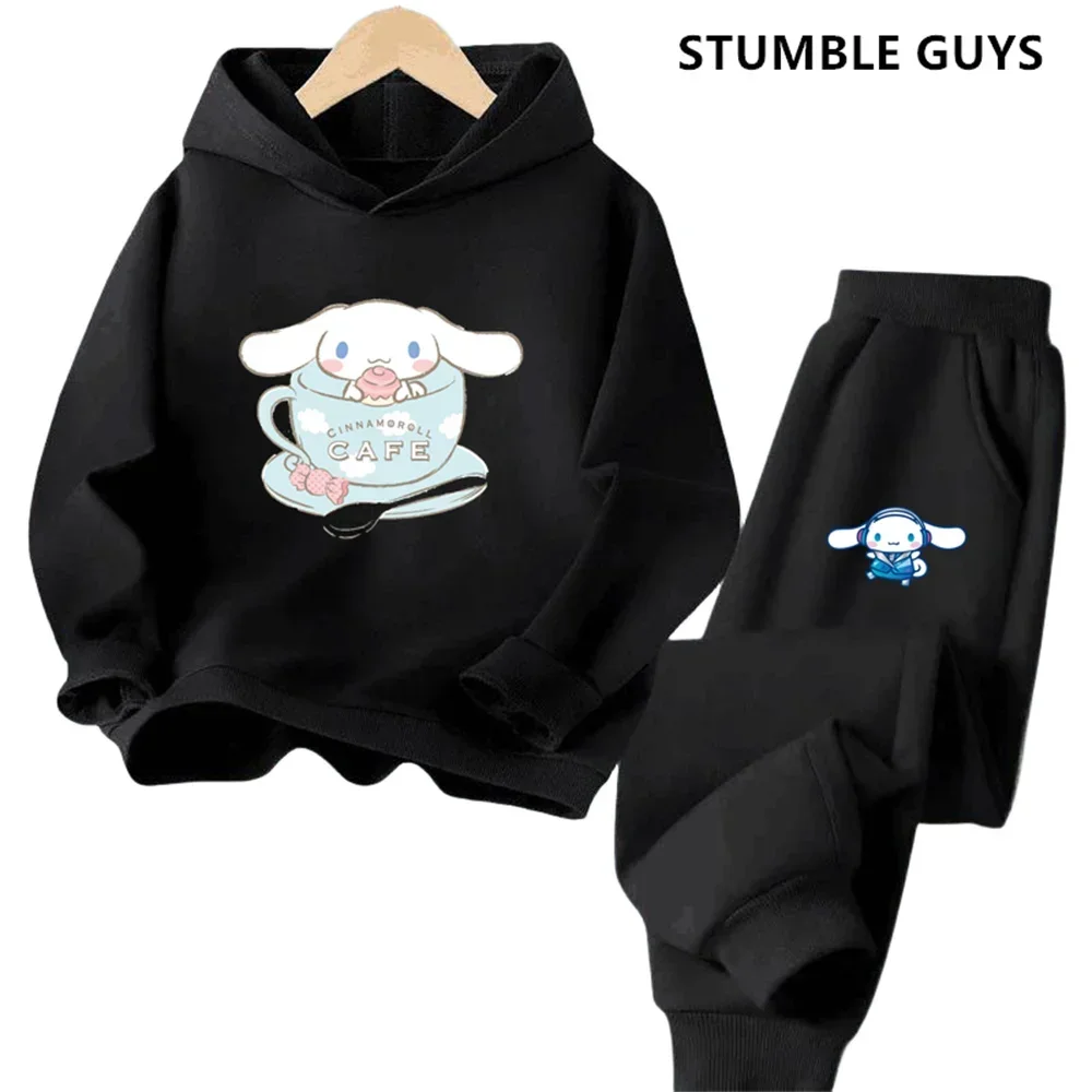 Kids Cinnamoroll Hoodies Boys Clothes Girls Clothing Fashion Baby Trucksuit Autumn Warm Sweatshirt Children cartoon Pullover Top