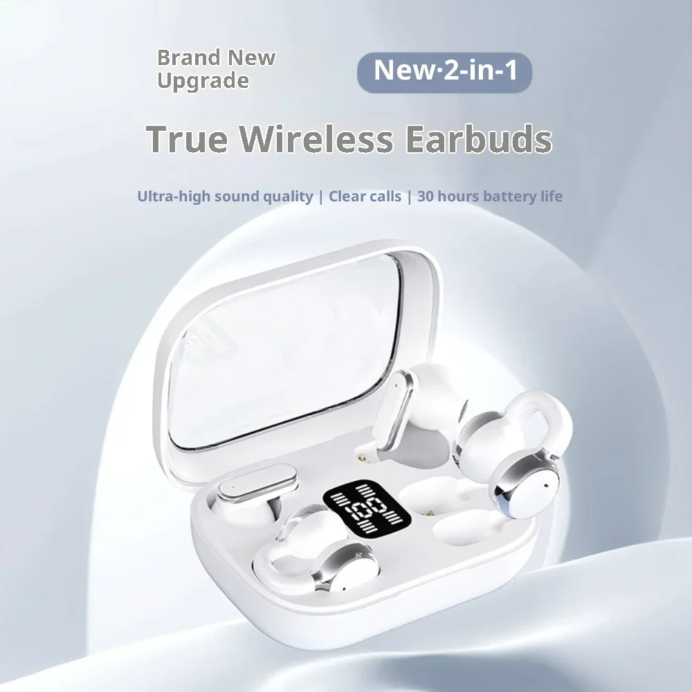 Couple's High-quality Earphones With Noise Reduction AI Translation Esports Sports Digital Display Wireless Bluetooth Earphones