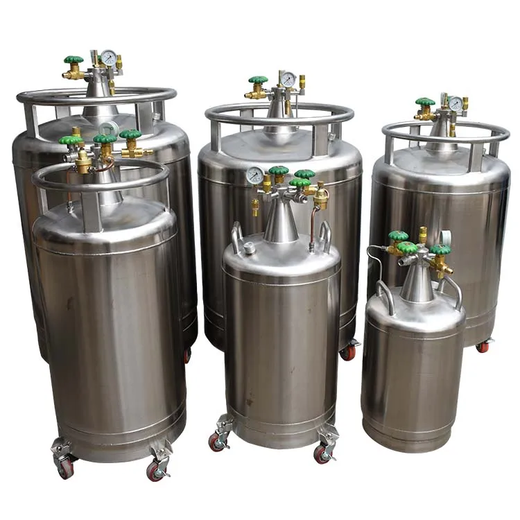 Cryogenic Dewar Laboratory Ydz 50L 100L 150L 175L 200L 230L Automatic Pressurized Liquid Nitrogen Vessel Dewar Tank