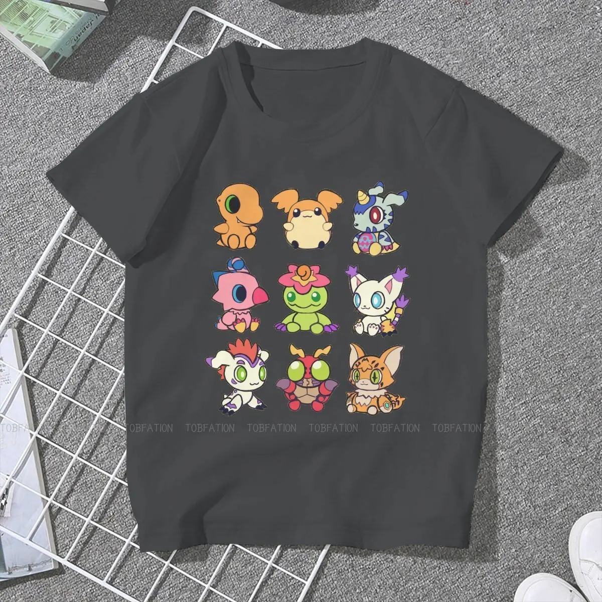 Cute Monsters Sweet Girls Women T-Shirt Digimon Adventure Digital Monster Anime 5XL Blusas Harajuku Casual Vintage Oversized Top