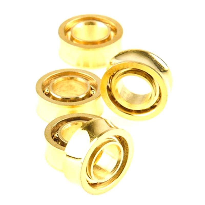 8 Piece R188 KK Bearing Speed Responsive Bearings Gold-Plated Steel For Yoyos Models