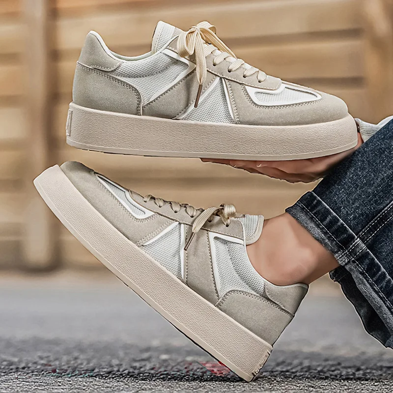 

2026 New Men's German Training Shoes Thick Bottom Elevator Fashion Sneakers All-Match Non-Slip Wear-Resistant Casual Shoes