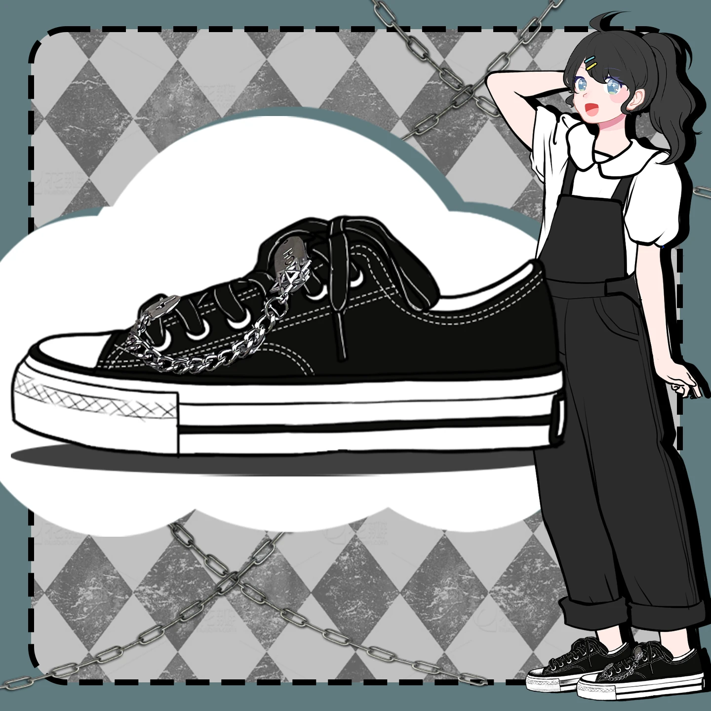 

Amy And Michael Original Design Women Fashionable Canvas Shoes Tennis Female Low Top Casual Sneakers Black Woman Vulcanize Shoes