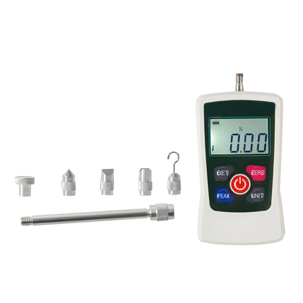 Digital Force Gauge Dynamometer Meter Tester with Max 20N Accuracy Plus Minus 1Percent N Kg Lb Oz 4 Units