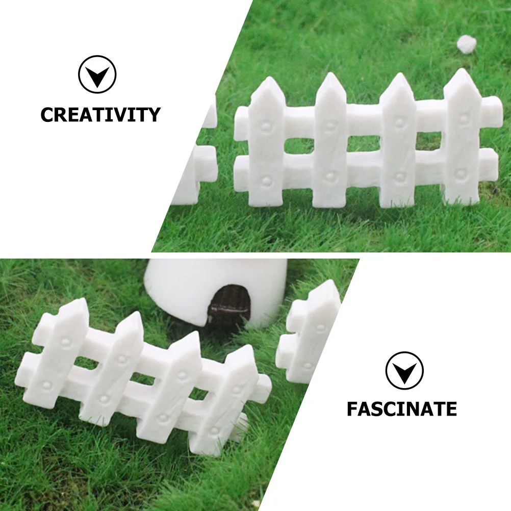 

Decorative Fence Fences Garden Miniature Ornaments Simulated Flower Adornment Christmas