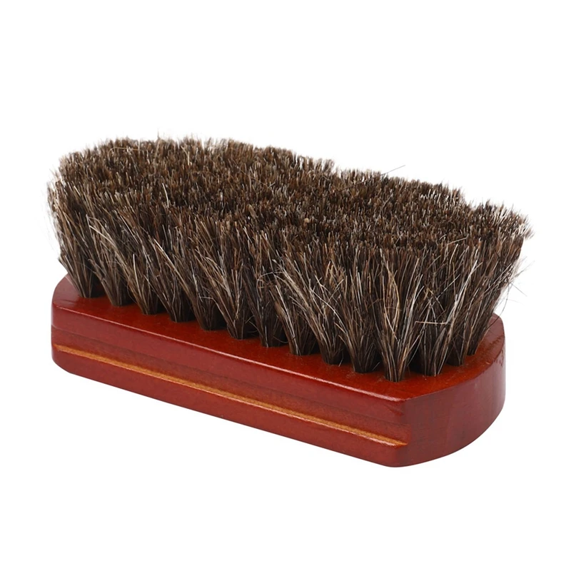 Brosse à raser avec manche en bois pour homme, poils de cheval naturels, moustache, barbe qualifiée ale, livres, 2 pièces