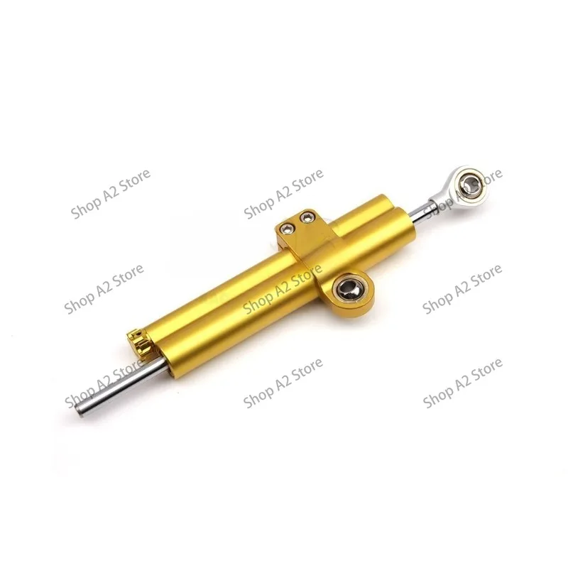 Motorcycle modification accessories universal short double tube titanium ruler directional damper anti-shake head balance bar