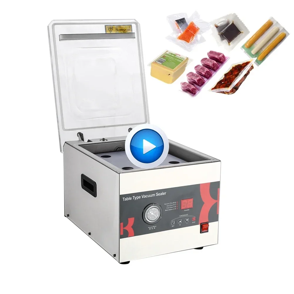 DZ-260C stainless steel body storage foodsaver bag vacuum sealing machine single chamber foodsaver vacuum sealer