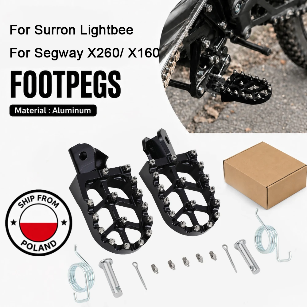 Motorrad-Fußrasten für Elektro-Dirtbikes, für Surron Lightbee Talaria Offroad-Pedal, JFGRACING Motocross-Fußstütze, Motorradteile