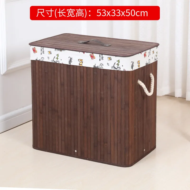 Premium Sturdy Handwoven Seagrass & Bamboo Laundry Storage Baskets with Lids, Vintage Wicker Clothes Boxes for Home & Restaurant