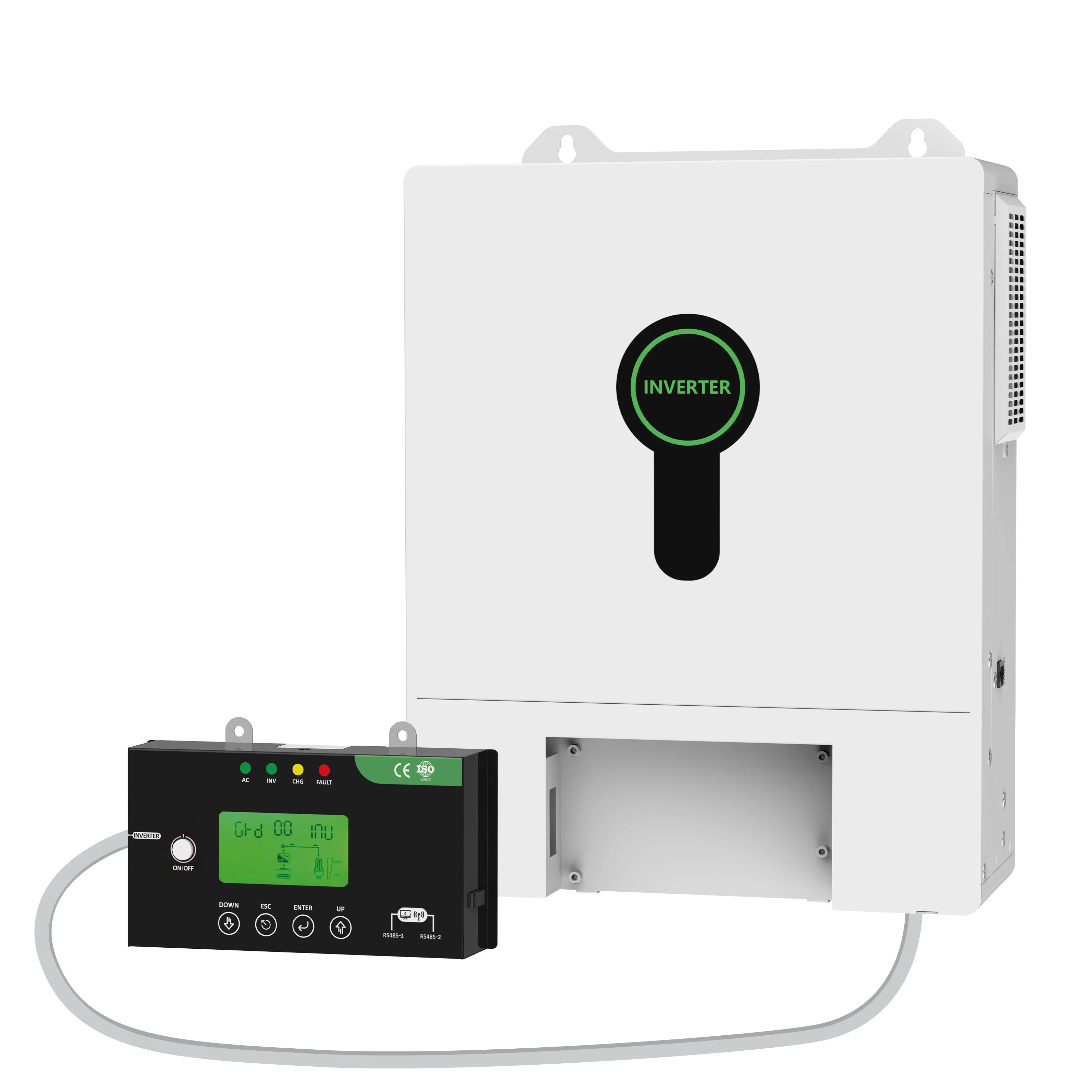 

HF3.3kw 4.3kw 8.3kw 10.3kw Pure Sine Wave Power Inverter 12V 24V 48V DC 230V 220V AC On-Grid Hybrid Solar Solar Inverter Board