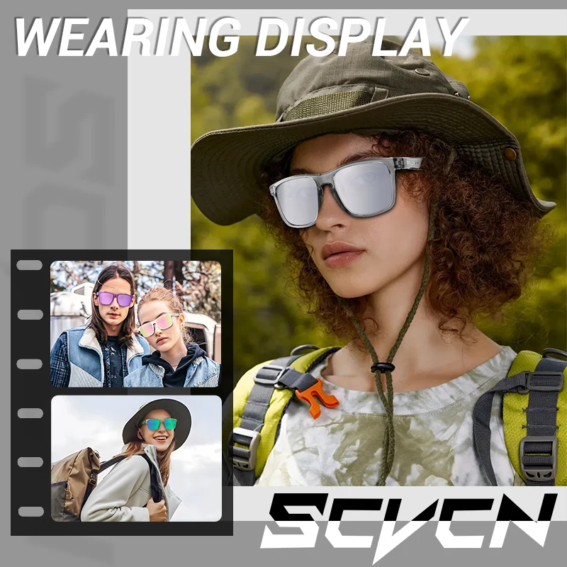 SCVCN Polarized Cycling Glasses Men Women Road Bike Glasses Outdoor Fishing Sunglasses MTB Cycling Sunglasses Bicycle Glasses