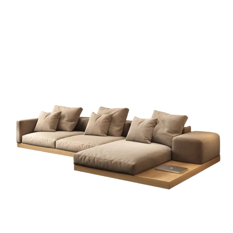 

Log wind sofa recommends Japanese cream wind Xinbo manor technology cloth simple small apartment fabric Japanese sofa