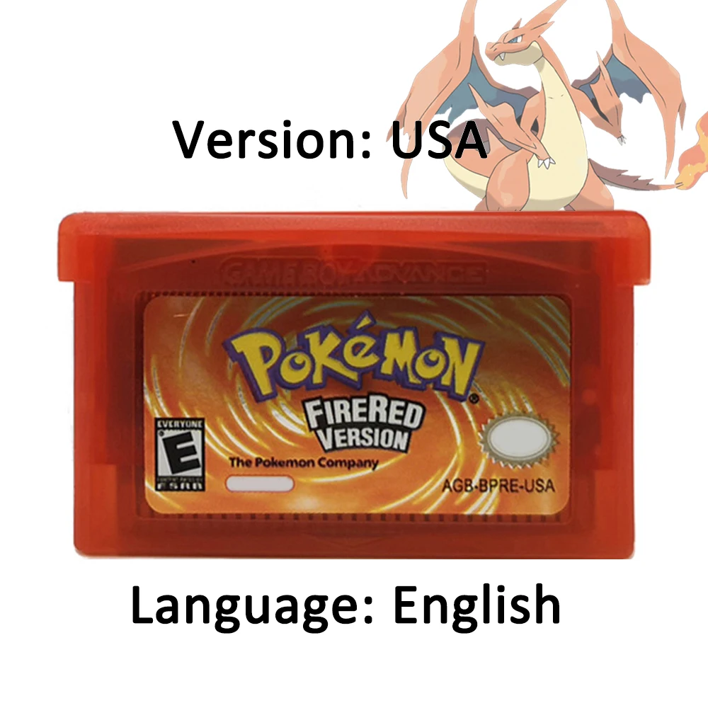 Pokemon Game Card GBA Series 32-bit Video Game Cartridge Console Card Emerald FireRed LeafGreen Ruby Sapphire Multi-language view 5