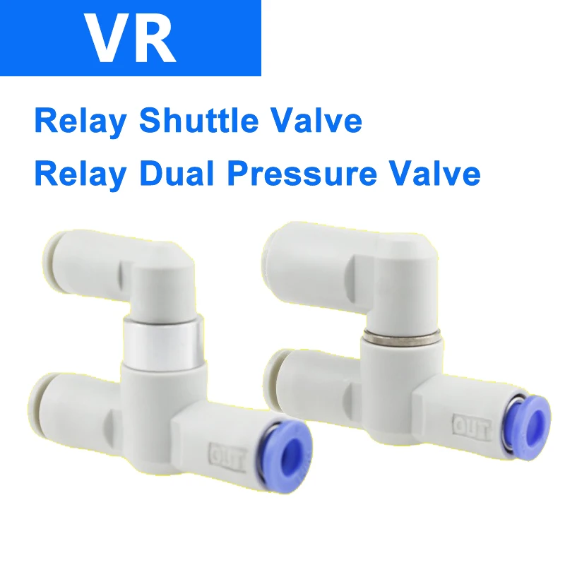 Relay Component Dual Pressure Valve VR1211F-04-06 Relay Shuttle Valve VR1210F/VR1220F-08 Quick Change Connector