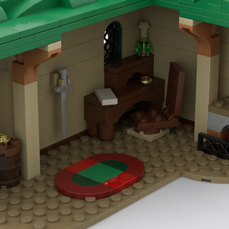 657 قطعة MOC حقيبة نهاية الهوبيت والورد خواتم نموذج اللبنات العمارة لتقوم بها بنفسك لعبة التعليم الطوب هدية الكريسماس للأطفال #3