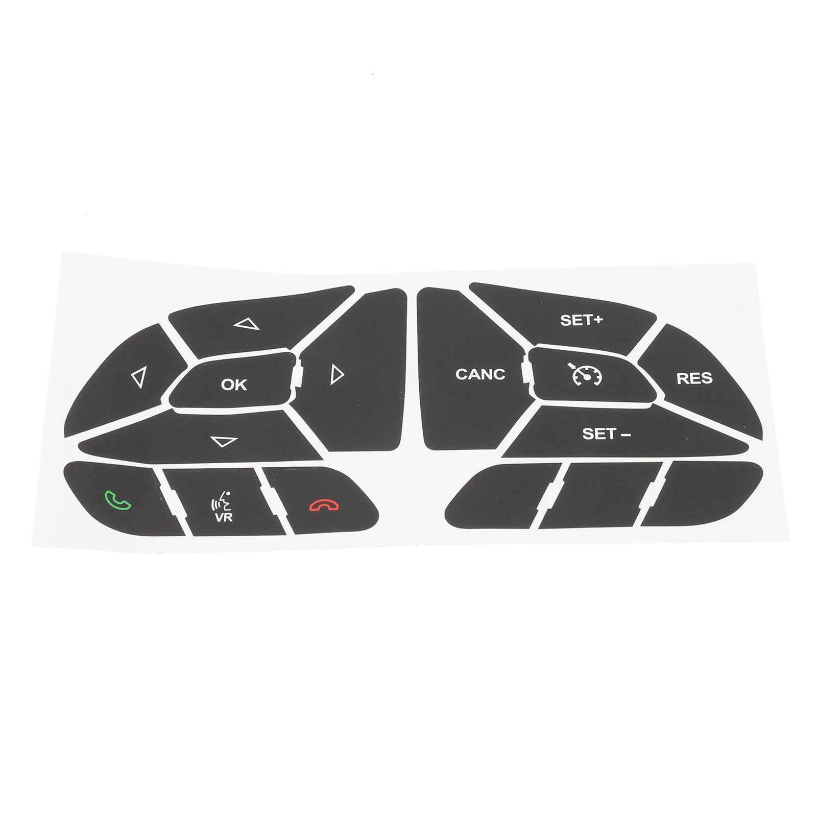For Dodge Charger 2016-2022 Steering Wheel Decals Button Repair Decals Interior Car Upgrade Black Black Overlay Firm Adhesion