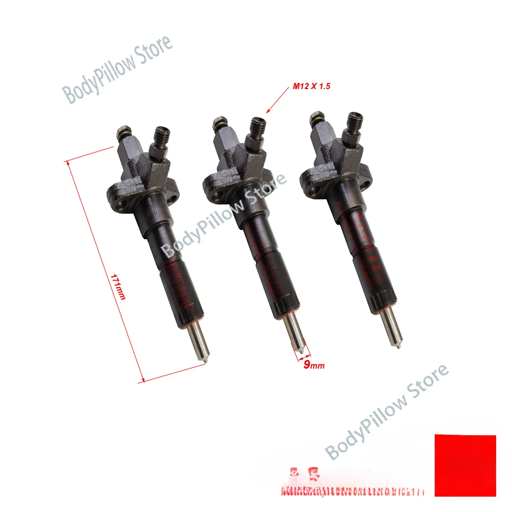 set of fuel injectors for Lijia SL3105BT / SL3105ABT for tractor like JINMA series, part number: