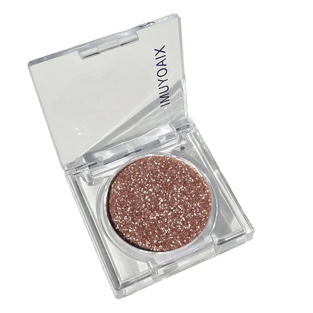 Sombra de ojos de diamante brillante, resaltador nacarado, brillo, sombra monocromática, herramientas de cosméticos brillantes, paleta de maquillaje J2J9