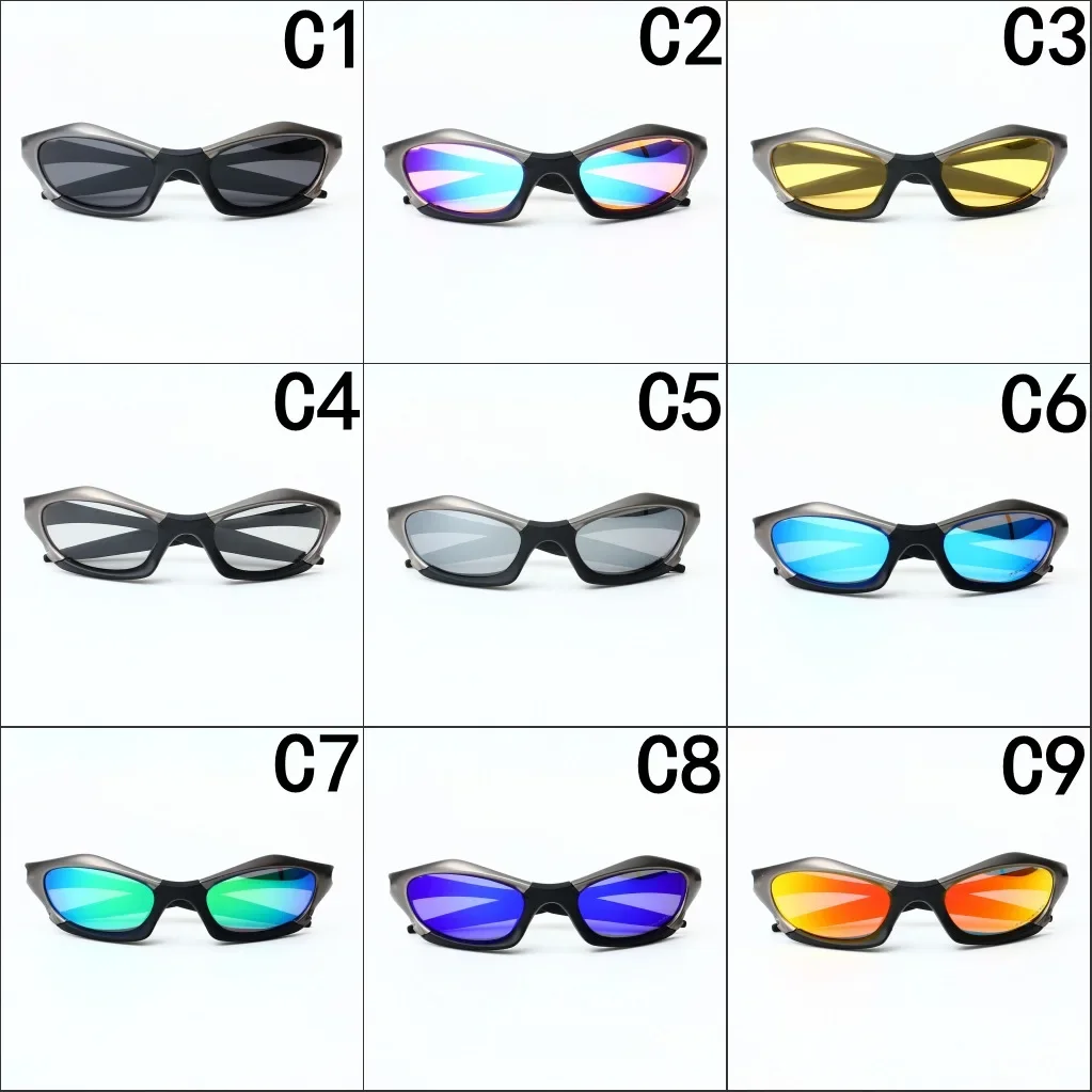 INS العصرية الرجال في الهواء الطلق نظارات شمسية رياضية موضة القيادة المرايا الكلاسيكية Y2K الاستقطاب المرايا الدراجات المرايا تسلق مرآة