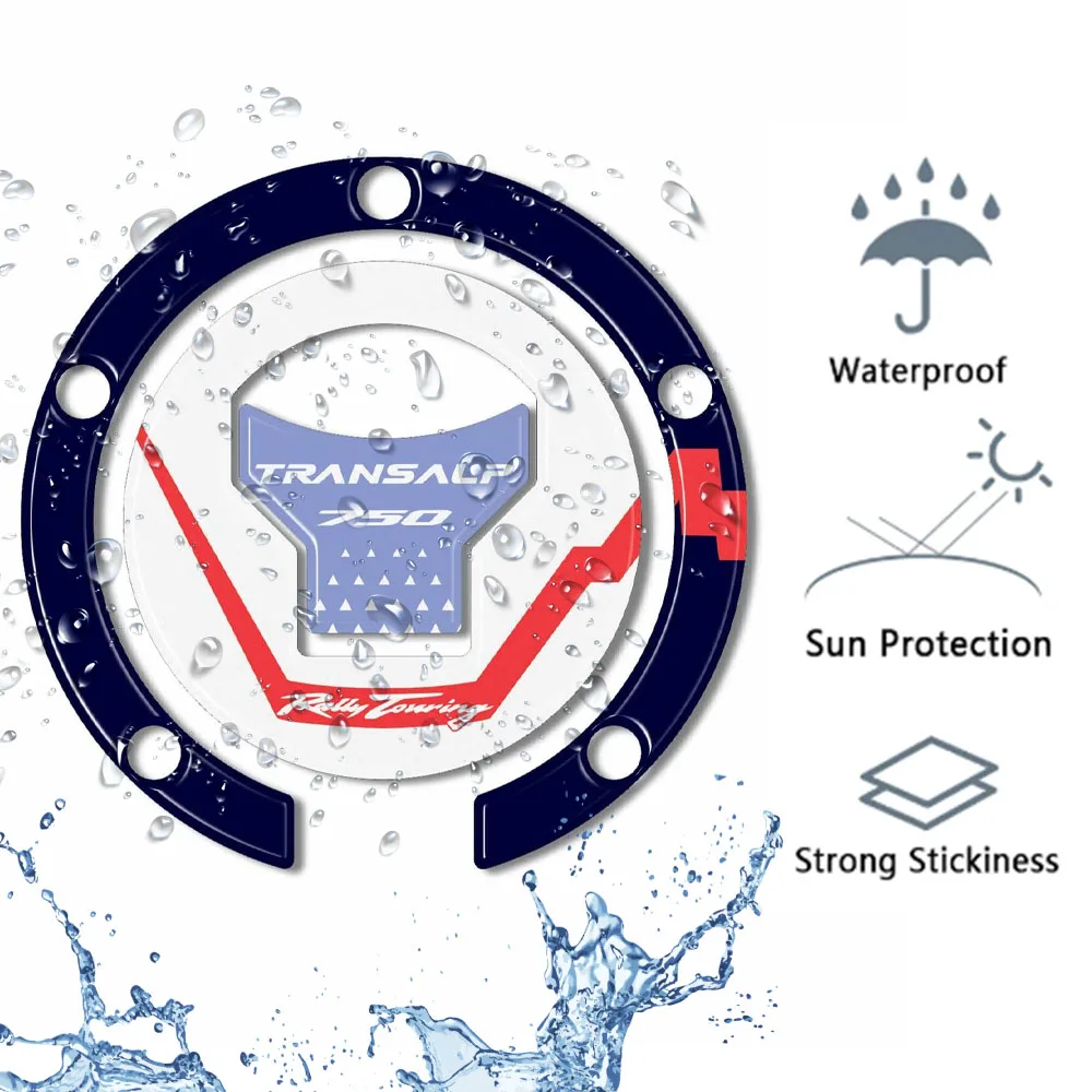 XL750 pokrywa zbiornika paliwa motocykla naklejka 3D żywica wodoodporna anty-zabezpieczenie przed zarysowaniem dla Honda Transalp 2023