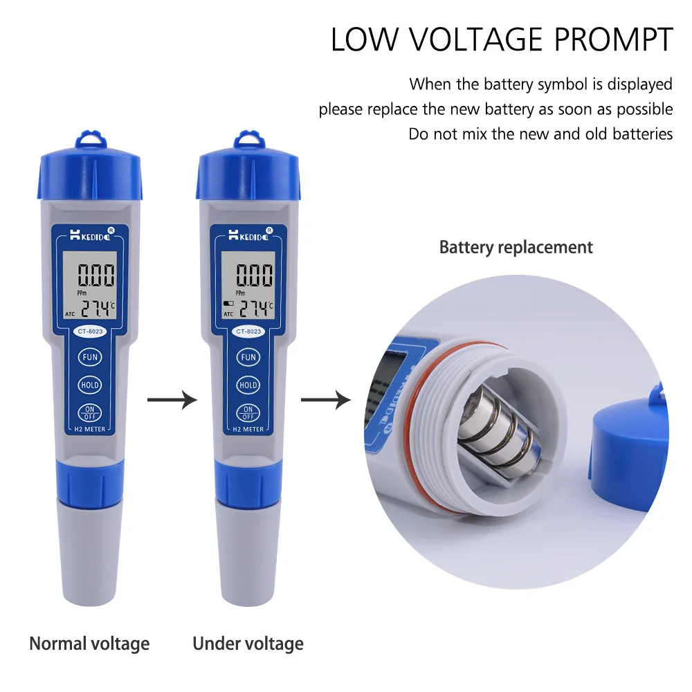 High quality Hydrogen-rich Digital Water Quality Testing Pen H2 Hydrogen Generators Meter