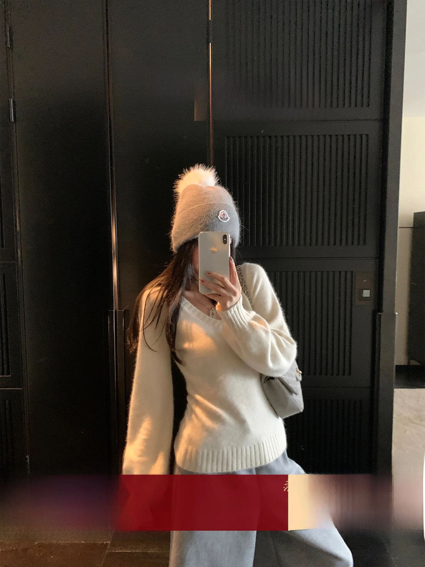 

Женский вязаный шерстяной свитер Ele V-Ne с мехом, утепленный, зимний, повседневный, свободного кроя, с длинными рукавами, базовый слой, высокое качество