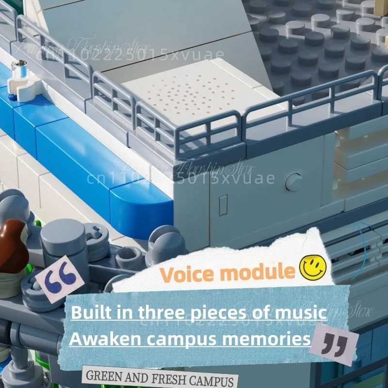 Nowe klocki konstrukcyjne w stylu lat 80. i 90., duże kolekcje, retro widok ulicy, model do składania, zabawki, dekoracja na biurko, prezenty dla dzieci.